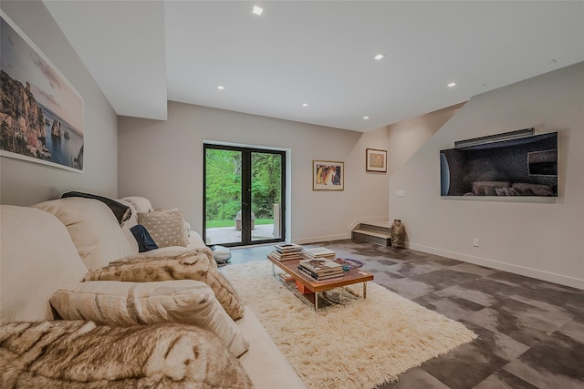 7 Robin Ln, Shelter Island Heights, NY 11964 - living area featuring baseboards and recessed lighting