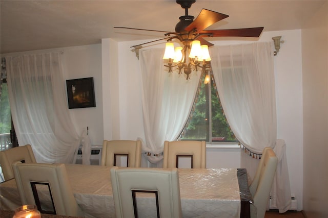 9 Secora Rd Unit K-7, Monsey, NY 10952 - dining space featuring a ceiling fan