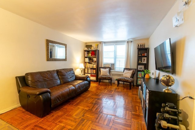 365 Bronx River Rd Unit 2M, Yonkers, NY 10704 - living room featuring radiator
