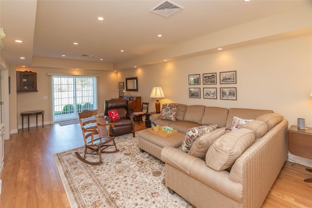 68 Hudson View Ter, Hyde Park, NY 12538 - living room featuring light wood-style floors and recessed lighting