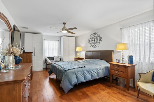 60 Heston Rd, Shirley, NY 11967 - bedroom featuring hardwood / wood-style flooring and a ceiling fan