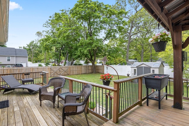 60 Heston Rd, Shirley, NY 11967 - view of wooden terrace