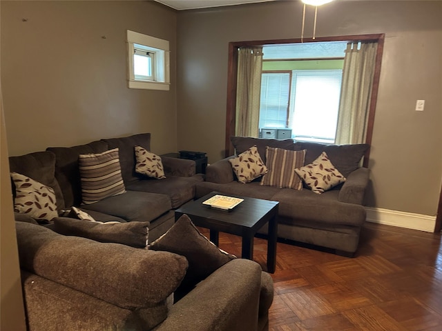 91-48 89th St, Woodhaven, NY 11421 - living room featuring baseboards