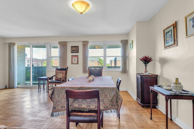 6636 Yellowstone Blvd # 6E, Forest Hills, NY 11375 - dining space featuring baseboards