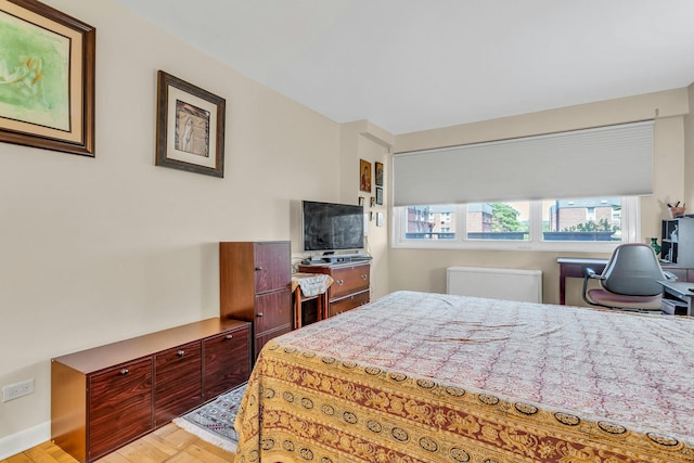 6636 Yellowstone Blvd # 6E, Forest Hills, NY 11375 - bedroom with light wood-style floors and baseboards