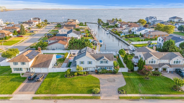 20 Skipper Dr, West Islip, NY 11795 - aerial perspective of suburban area with a large body of water