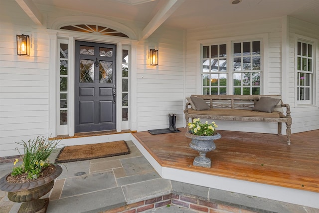 8 Lost Pond Ln, North Salem, NY 10560 - entrance to property with a porch