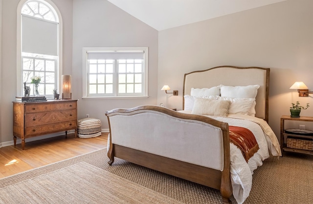 8 Lost Pond Ln, North Salem, NY 10560 - bedroom with wood finished floors and vaulted ceiling