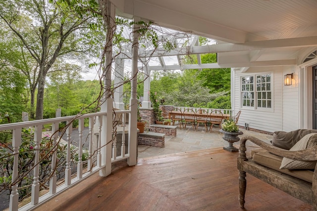 8 Lost Pond Ln, North Salem, NY 10560 - view of wooden terrace