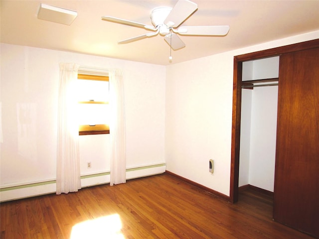 7 Holiday St, Pawling, NY 12564 - unfurnished bedroom featuring wood finished floors, baseboards, and a ceiling fan