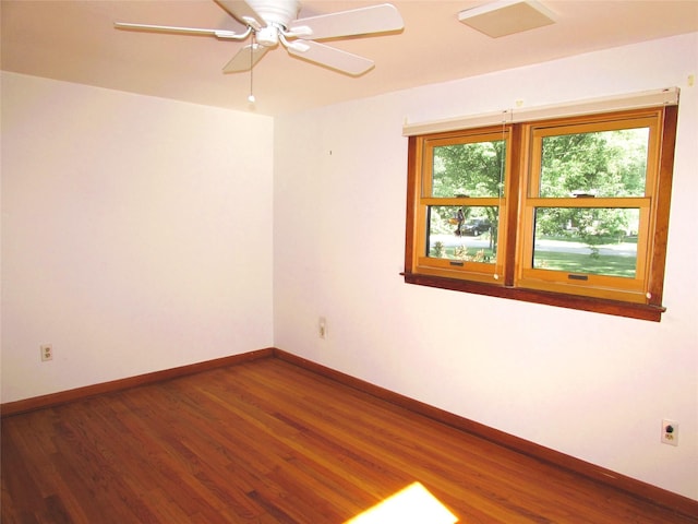 7 Holiday St, Pawling, NY 12564 - unfurnished room featuring baseboards, wood finished floors, and a ceiling fan