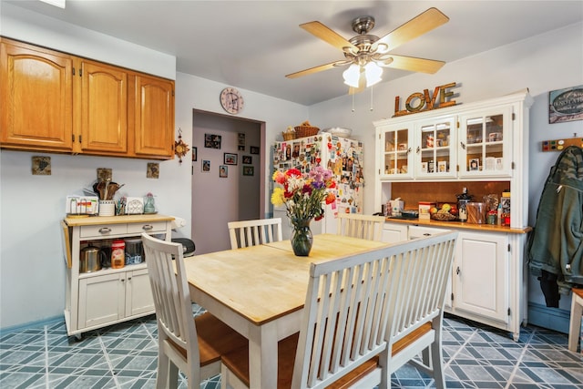 429 E Park Ave, Long Beach, NY 11561 - dining space with a ceiling fan