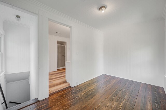 434 Griffing Ave, Riverhead, NY 11901 - empty room featuring wood-type flooring and crown molding