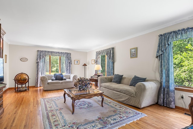 50 Stallion Trl, Brewster, NY 10509 - living area with crown molding and light wood finished floors