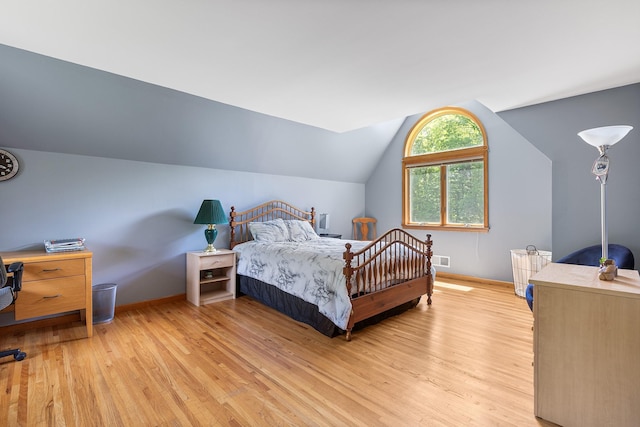 50 Stallion Trl, Brewster, NY 10509 - bedroom featuring light wood-style flooring and vaulted ceiling