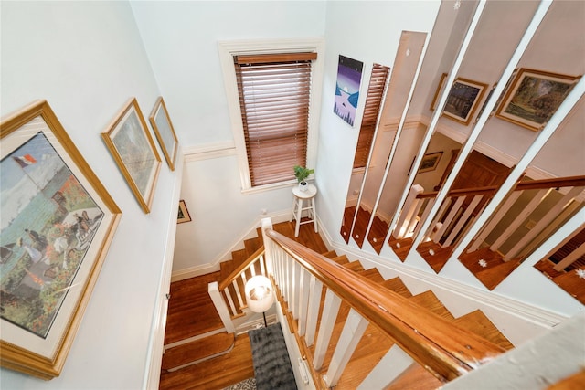 11 Bridge St, Suffern, NY 10901 - staircase with wood finished floors
