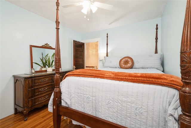 11 Bridge St, Suffern, NY 10901 - bedroom with wood finished floors and a ceiling fan