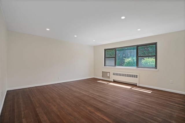 127 Beacon Hill Dr Unit F 13, Dobbs Ferry, NY 10522 - spare room featuring radiator heating unit, wood finished floors, baseboards, and recessed lighting
