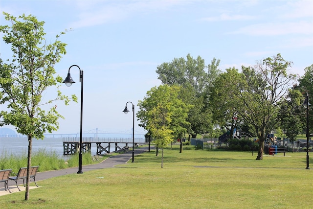 127 Beacon Hill Dr Unit F 13, Dobbs Ferry, NY 10522 - view of community with a yard and a water view