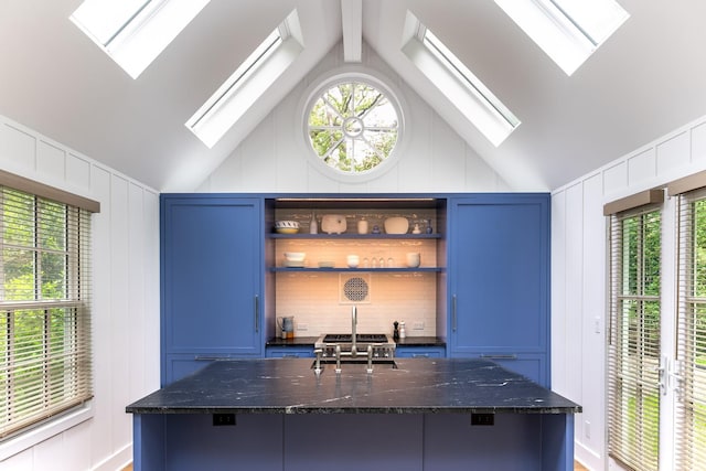 149 Washington Spring Rd, Palisades, NY 10964 - bar with a skylight, a decorative wall, and a sink