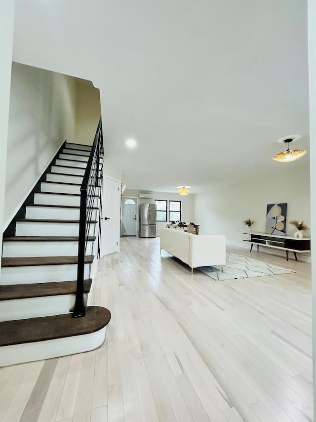 69-14 198th St, Fresh Meadows, NY 11365 - staircase with wood finished floors