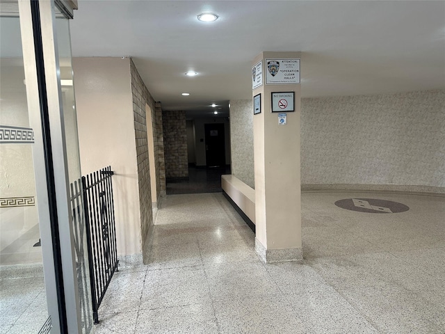 610 Waring Ave Unit 5G, Bronx, NY 10467 - corridor featuring baseboards and recessed lighting