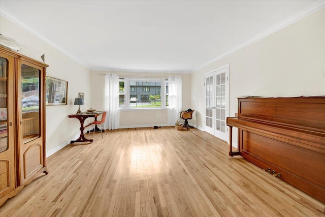 13 Romar Ave, White Plains, NY 10605 - living area featuring light wood-style flooring, ornamental molding, and baseboards