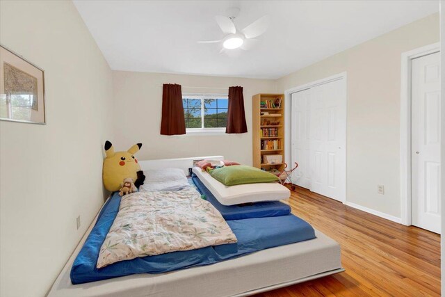 13 Romar Ave, White Plains, NY 10605 - bedroom featuring wood finished floors, baseboards, and ceiling fan