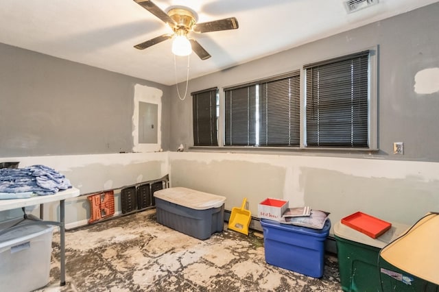 18 Norwood Pl, Nanuet, NY 10954 - storage featuring electric panel and a ceiling fan