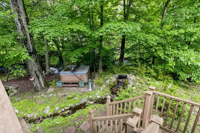 18 Norwood Pl, Nanuet, NY 10954 - deck with a hot tub