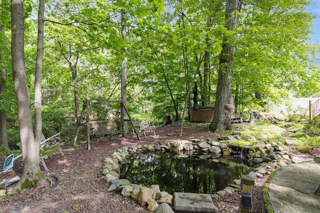18 Norwood Pl, Nanuet, NY 10954 - view of yard featuring a hot tub