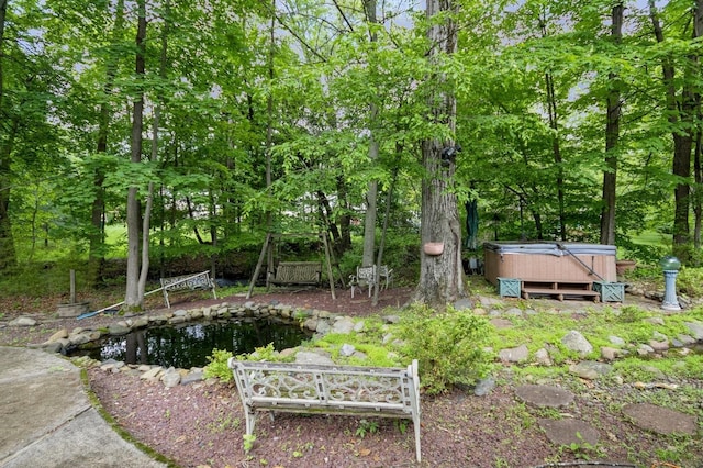 18 Norwood Pl, Nanuet, NY 10954 - view of yard featuring a hot tub