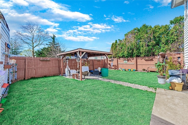 654 Long Island Ave, Deer Park, NY 11729 - view of yard featuring a patio and a gazebo