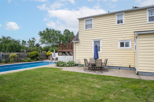 1547 Lincoln Blvd, Bay Shore, NY 11706 - rear view of house with a patio and a deck