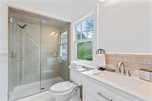 178 High Farms Rd, Old Brookville, NY 11545 - bathroom with plenty of natural light, a shower stall, and vanity