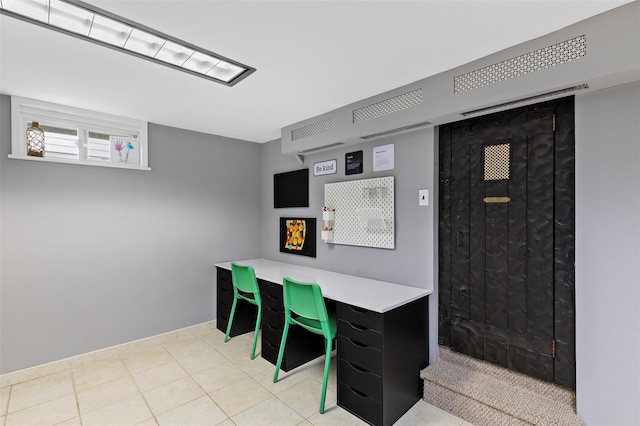 10 Mcbride Ave, White Plains, NY 10603 - office area featuring baseboards and light tile patterned floors