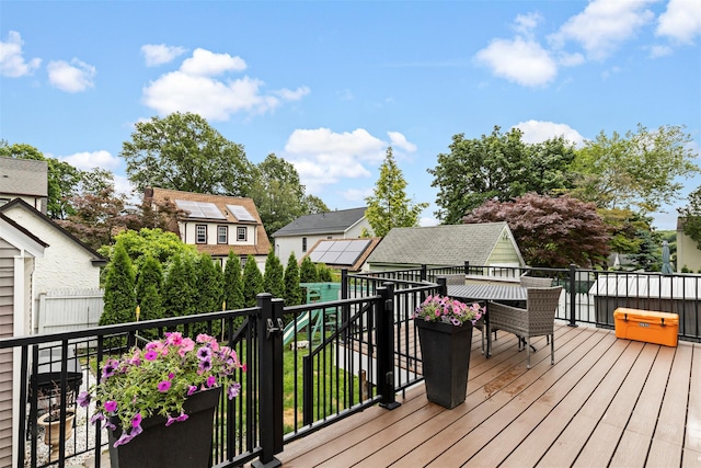 10 Mcbride Ave, White Plains, NY 10603 - deck with outdoor dining space