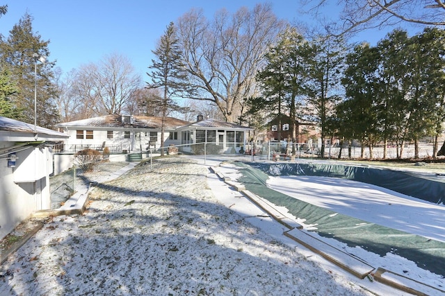 10 Glenbrook Rd, Monsey, NY 10952 - snow covered property with a sunroom