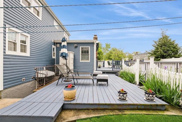 6 Willow Dr, Massapequa Park, NY 11762 - view of wooden terrace