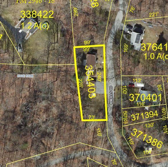 6 Knolls Rd, Poughkeepsie, NY 12601 - map of property location featuring property boundaries highlighted