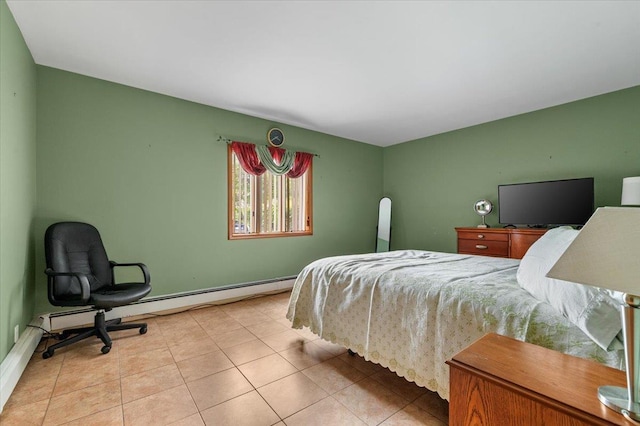 4520 Merrick Rd, Massapequa, NY 11758 - tiled bedroom with baseboards