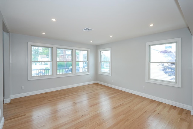 482 S 5th St, Lindenhurst, NY 11757 - spare room featuring plenty of natural light, light wood finished floors, and recessed lighting