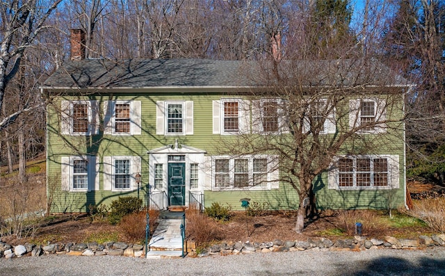 763 Old State Route 22, Dover Plains, NY 12522 - colonial house with a chimney and a shingled roof