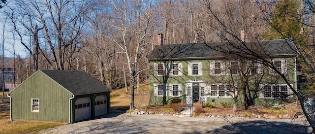 763 Old State Route 22, Dover Plains, NY 12522 - colonial house featuring an outbuilding and a detached garage