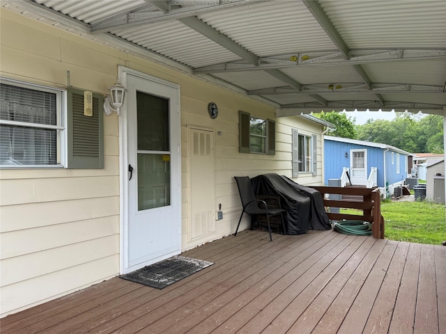 305 Brittany Ter Unit 305, Rock Tavern, NY 12575 - view of wooden deck