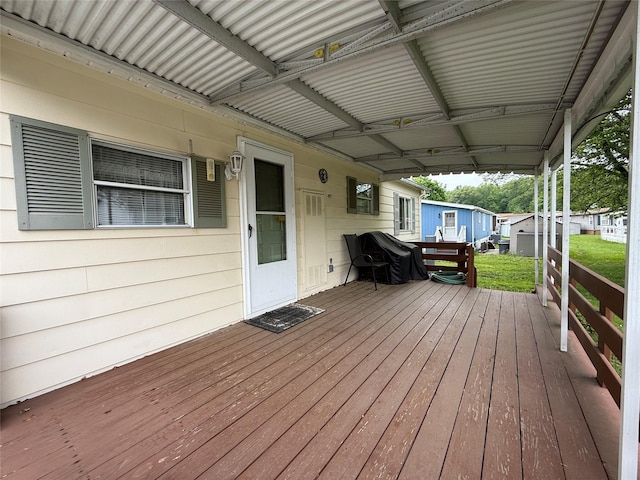 305 Brittany Ter Unit 305, Rock Tavern, NY 12575 - view of wooden deck