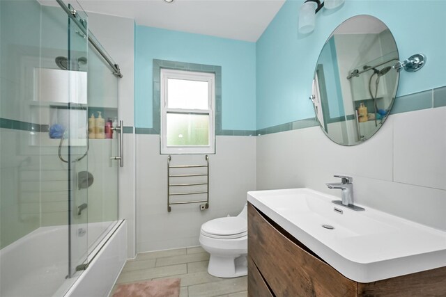 1608 Union Ave Unit 1608, Hewlett, NY 11557 - full bathroom with vanity, toilet, and shower / bath combination with glass door