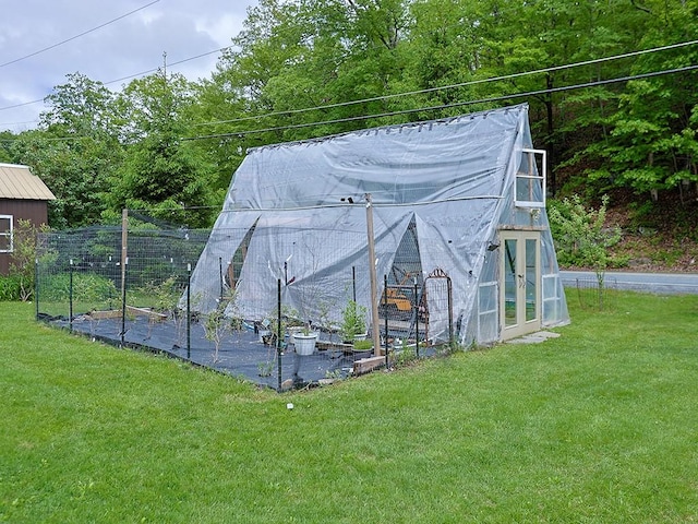 120 Spring Glen Rd, Mountain Dale, NY 12763 - view of greenhouse with a lawn