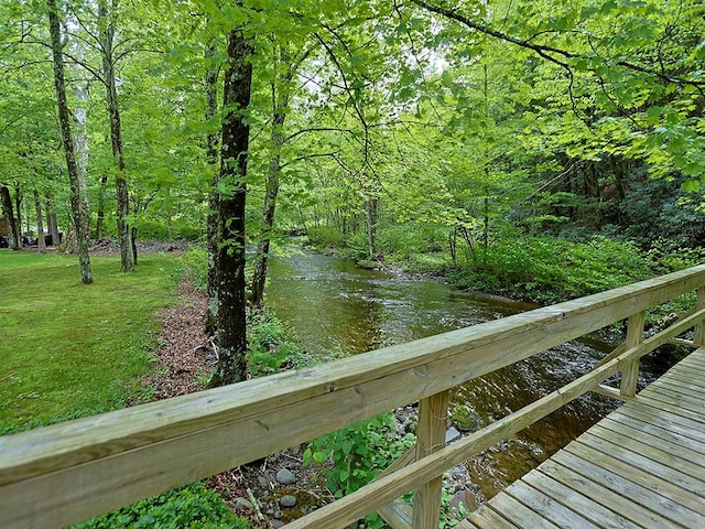 120 Spring Glen Rd, Mountain Dale, NY 12763 - dock with a wooded view