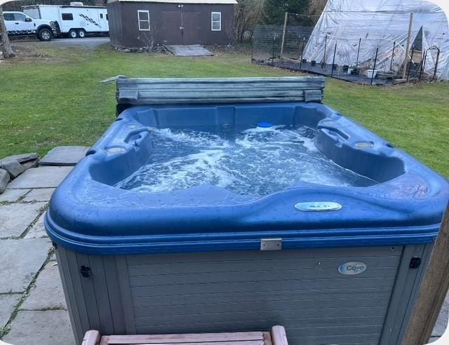 120 Spring Glen Rd, Mountain Dale, NY 12763 - exterior view of a jacuzzi